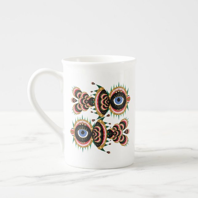 Chimera - Tasse der China des Vogelknochens (Links)