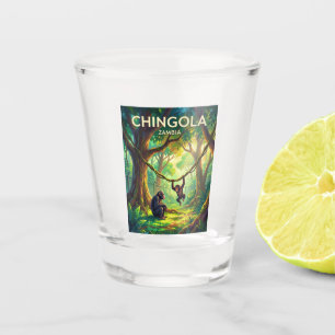 Chimfunshi Wildlife Waisenhaus Sambia Schnapsglas