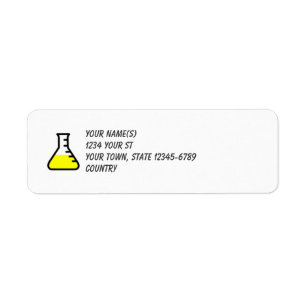 Chimie 3 - étiquettes de adresse de retour