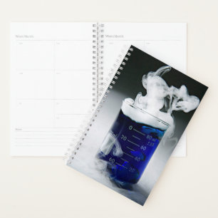 Chimie Bécher Bleu Liquide, Planificateur de fumée