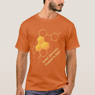 Chimie sucrée   T-shirt conçu pour peigne de miel