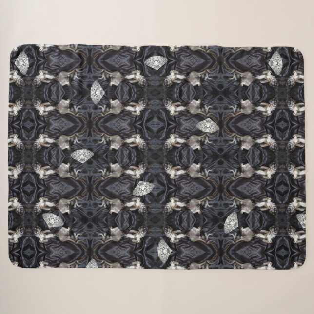 Chimigos - Chihuahuas und Diamonds Sherpadecke (Vorderseite (Horizontal))