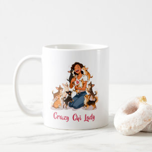 Chimigos - Verrückte Chi-Dame - Chihuahua Kaffeetasse