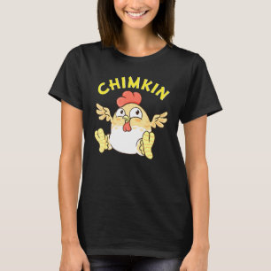 Chimkin Fat Derpy Chicken Meme Chicken Farmer T-Shirt