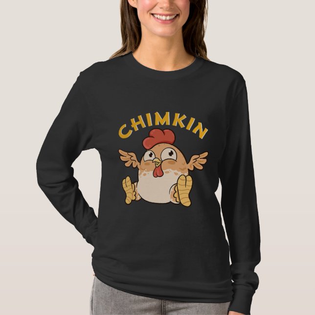 Chimkin Fat Derpy Chicken Meme   T-Shirt (Vorderseite)