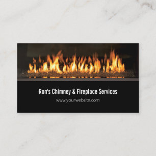 Chimney & Fireplace Services Reparatur Business Ca Visitenkarte