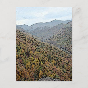 Chimney Rock Area Berge Postkarte