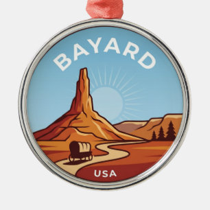 Chimney Rock National Historic Site USA Ornament Aus Metall