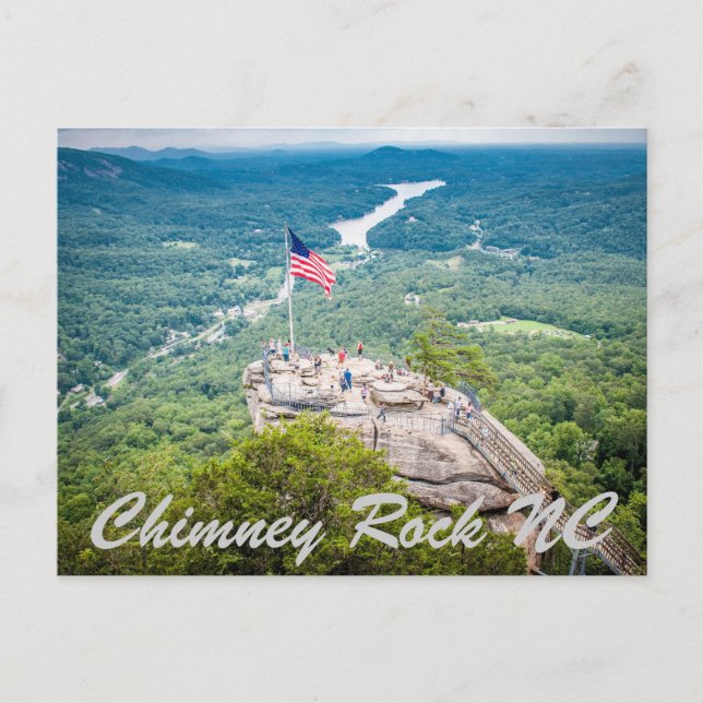 Chimney Rock NC Postkarte (Vorderseite)