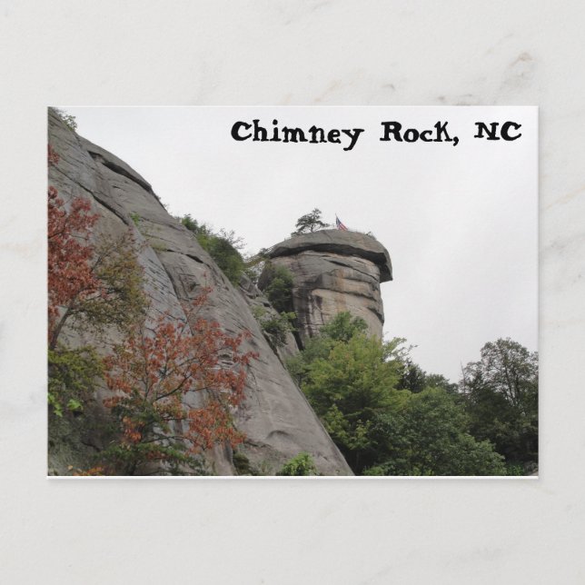 Chimney Rock, NC Postkarte (Vorderseite)
