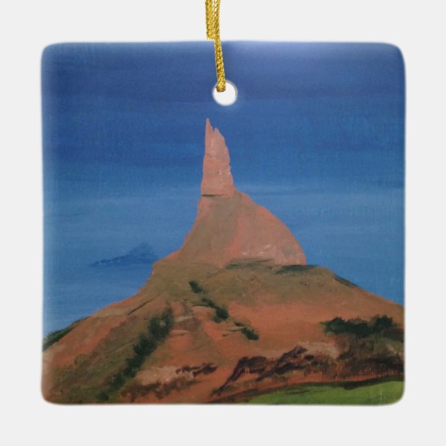 Chimney Rock Nebraska Céramique Ornement (Devant)
