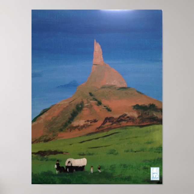 Chimney Rock Nebraska Poster (Vorne)