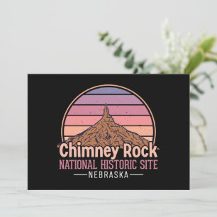 Chimney Rock Nebraska Vintage Sonnenuntergang Reis