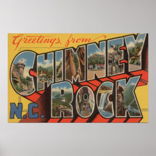 Chimney Rock, North Carolina Poster