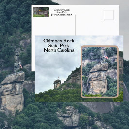Chimney Rock Staat Park North Carolina Foto Postkarte