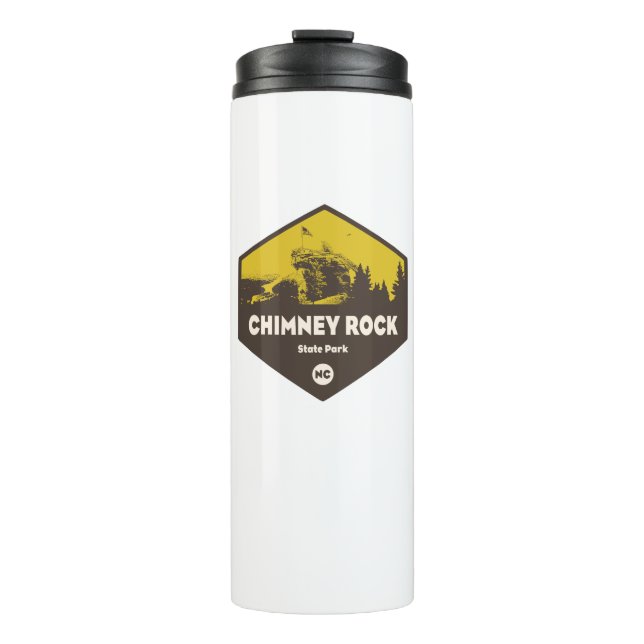 Chimney Rock Staat Park, North Carolina Thermosbecher (Vorderseite)