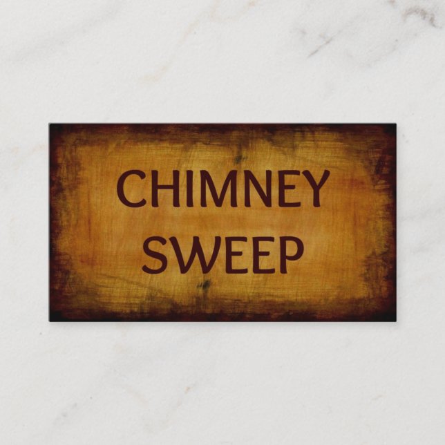 Chimney Sweep Business Card Visitenkarte (Vorderseite)