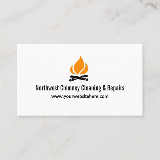 Chimney Sweep Cleaning & Repairs Visitenkarte (Vorderseite)