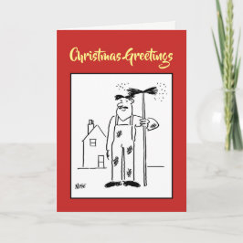 Chimney Sweep Weihnachtskarte Feiertagskarte