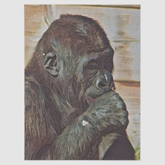 CHIMP ART SEIDENPAPIER