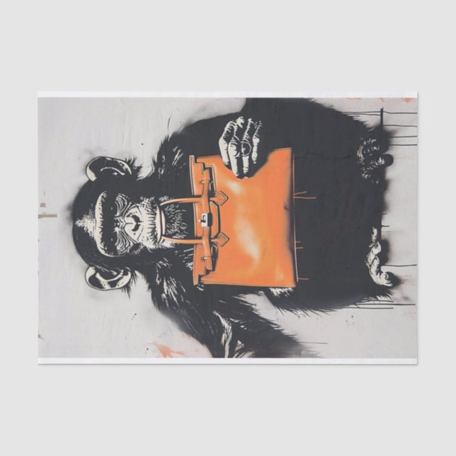 Chimp Business1 Seidenpapier (Vorderseite)