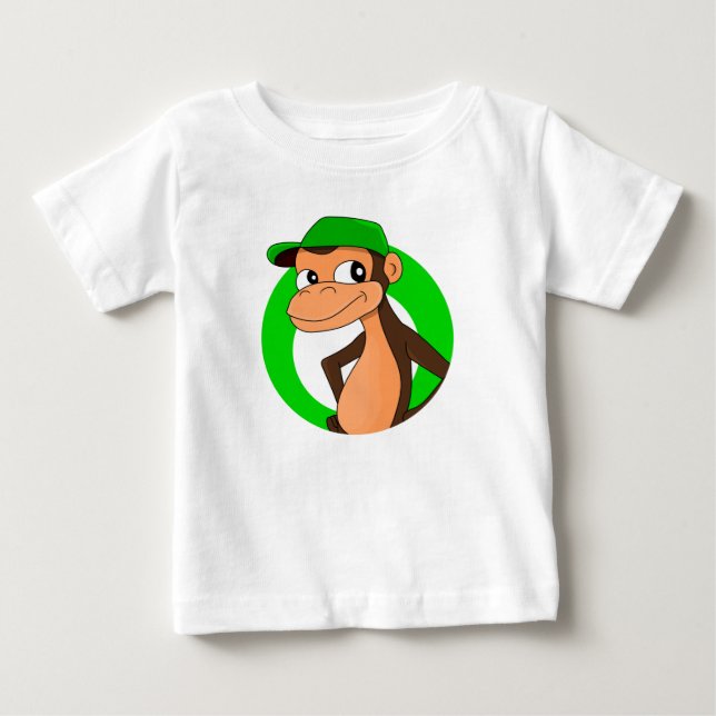 Chimp Cartoon Baby T - Shirt (Vorderseite)