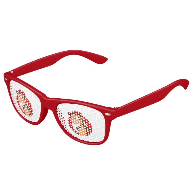 Chimp Cartoon Kindersonne Partybrille (Schrägansicht)