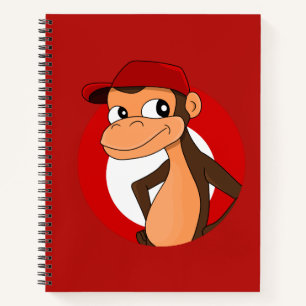 Chimp-Cartoon-Notebook Notizbuch