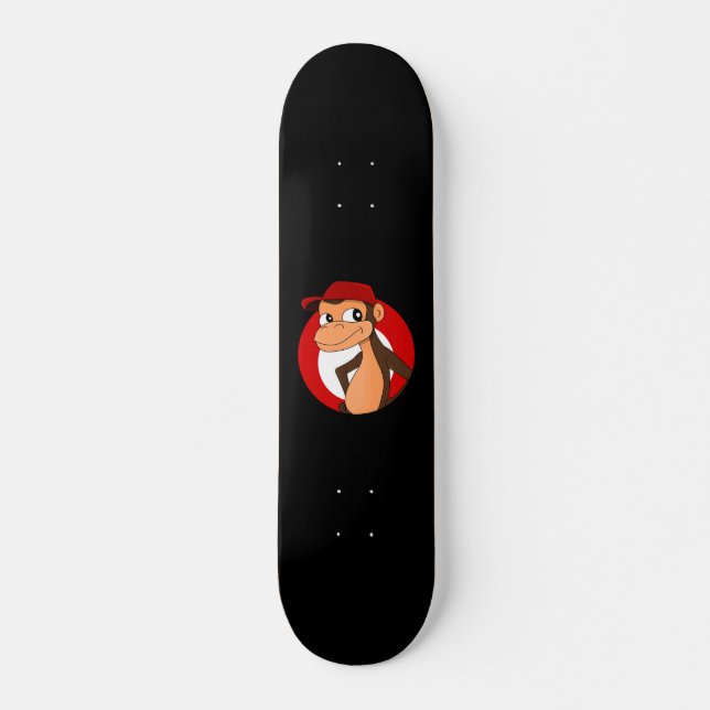 Chimp Cartoon Skateboard (Vorne)