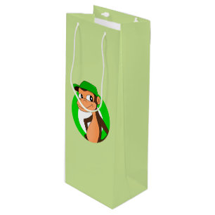 Chimp Cartoon Weinbeutel Geschenktüte Für Weinflaschen