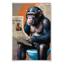 Chimp King in Pop Kunst - Kühner Realismus und Dyn