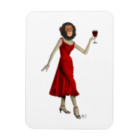 Chimp mit Wein