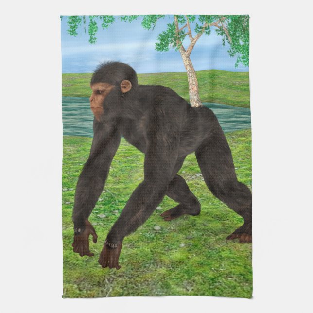 Chimpanzee Geschirrtuch (Vertikal)