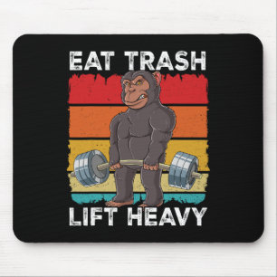 Chimpanzee Gym Weichtrainings essen Müllhaken Heav Mousepad