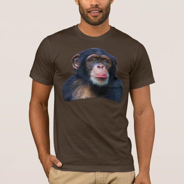 CHIMPANZEE II Wildlife Art T - Shirt (Vorderseite)