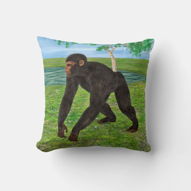 Chimpanzee Kissen (Vorderseite)