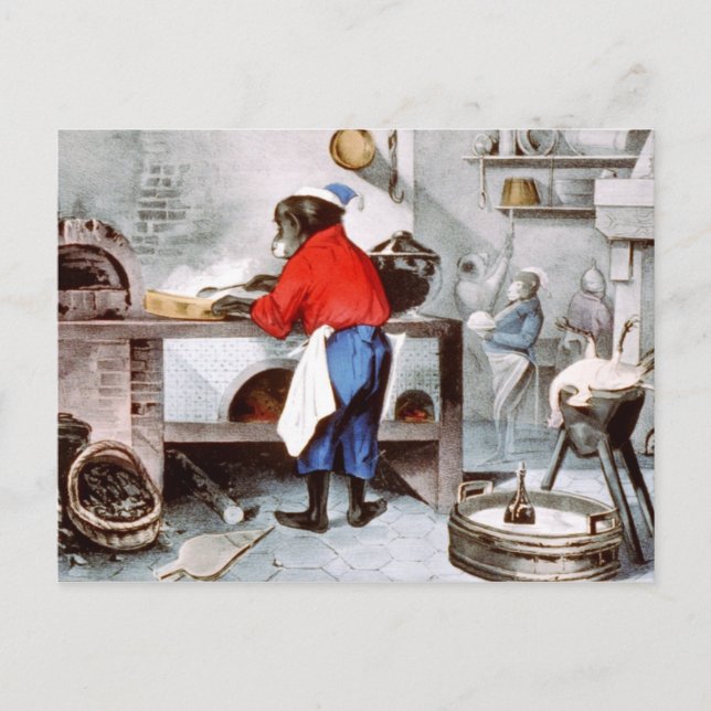 Chimpanzee Koch Postkarte (Vorderseite)