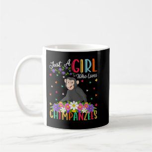 Chimpanzee Lover Just A Girl Who Lieben Schimpanse Kaffeetasse