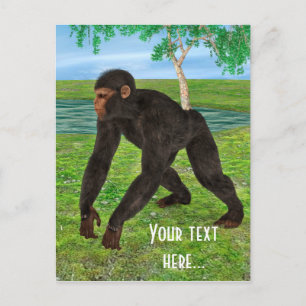 Chimpanzee Postkarte