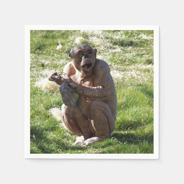 CHIMPANZEE SERVIETTE (Vorderseite)
