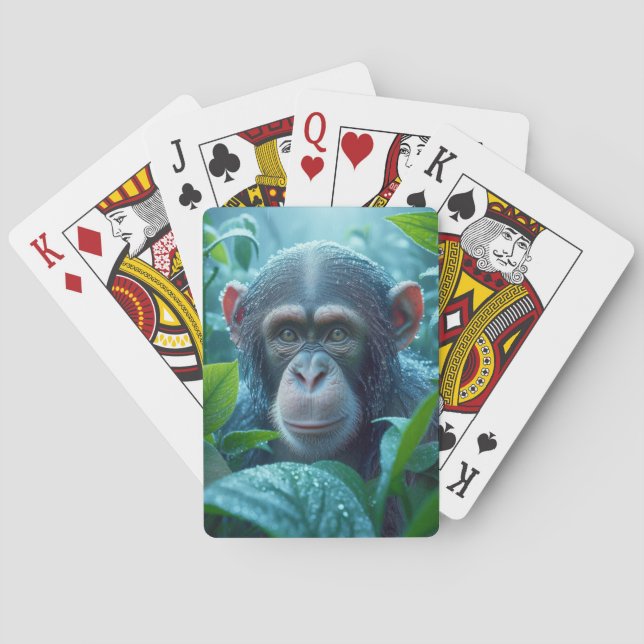 CHIMPANZEE SPIELKARTEN (Rückseite)