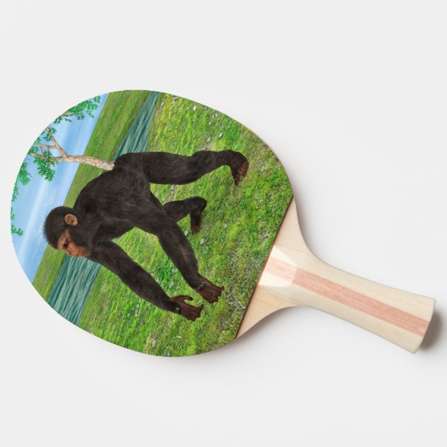 Chimpanzee Tischtennis Schläger (Seitenansicht)