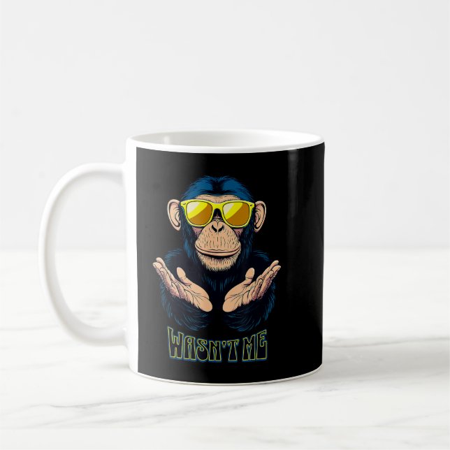Chimpanzee war ich kaffeetasse (Links)