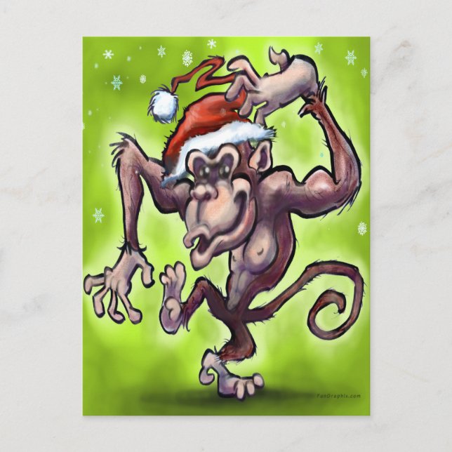 Chimpanzee Weihnachten (Vorderseite)