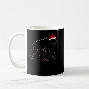 Chimpanzee Xmas Lighting Weihnachtsmannmütze Schim Kaffeetasse
