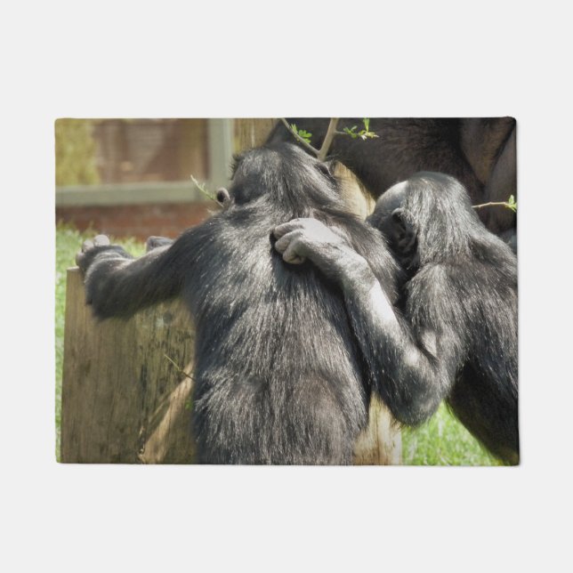CHIMPANZEES FUßMATTE (Vorderseite)