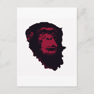 CHIMPANZEN SIND PHANTASTISCH POSTKARTE