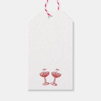 Chin Chin Champagne Party Gift Tags Geschenkanhänger