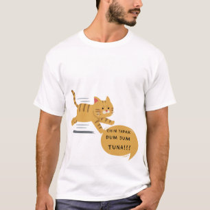 Chin Tapak Dum Dum Tuna - Funny Cat Graphic T-Shirt