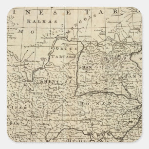 China 11 quadratischer aufkleber
